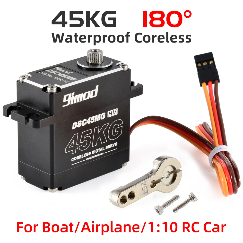 9imod RC Servo 35kg 45kg 25kg 51kg Metalen Waterdichte Borstelloze Servomotor Voor Servo RC 1/10 1/8 Traxxas TRX4 Axiale SCX10 RC Auto