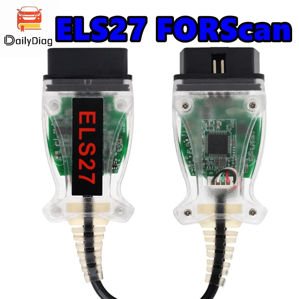 

OBD2 Scanner ELS27 Forscan Green PCB PIC24HJ128GP+FTDI Mircochip ELS 27 for Ford/Mada/Lincoln/Mercury Scan Tools