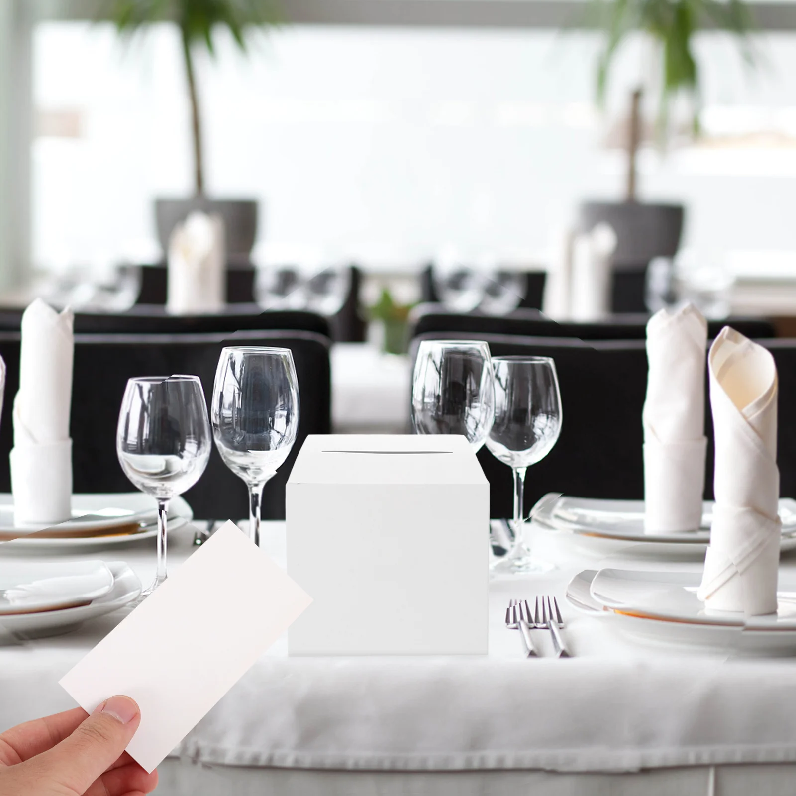 

1Set Wedding Card Box Paper Money Box Elegant Design for Weddings Anniversaries Parties Wedding Card Case Paper Gift Boxes