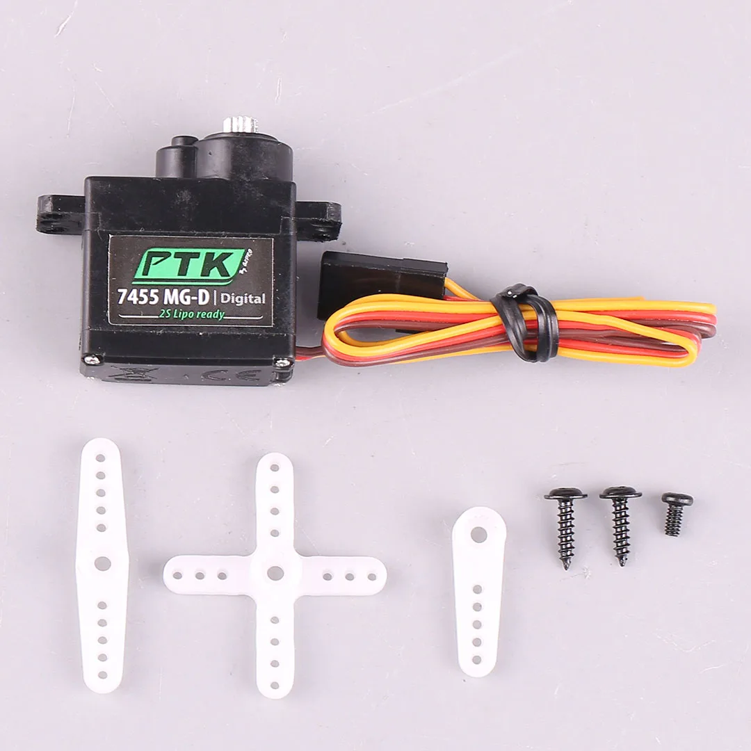 PTK 7455MG-D12g high-speed high torque digital metal tooth servo 9g size fixed wing model 4.5kg