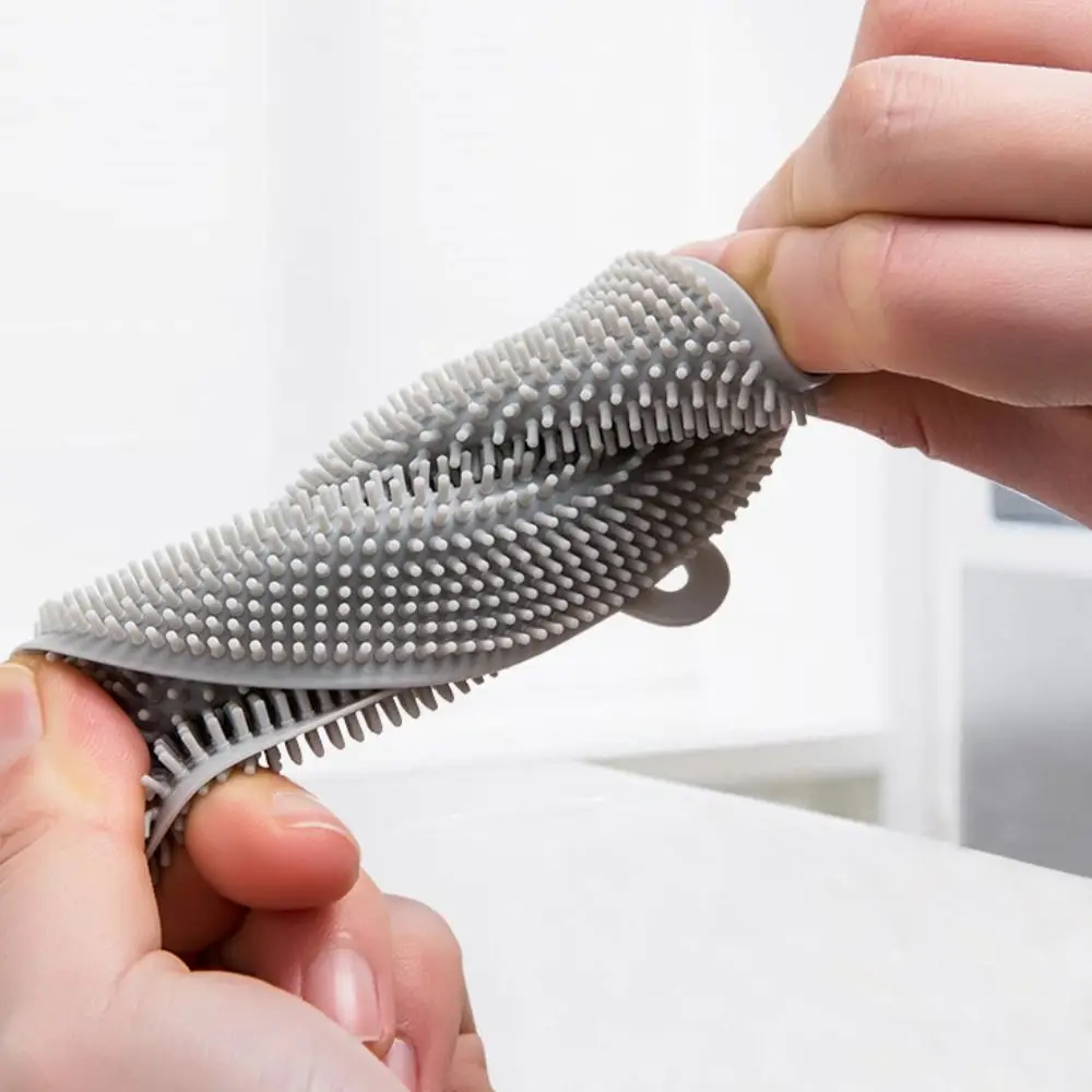 

Food Grade Reusable Double-sided Round Shape Kitchen Cleaning Tools Dishwashing Brush Cleaning Brush Fruit Vegetable Brushes