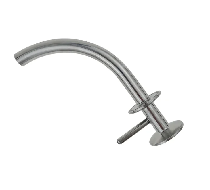 304 Stainless Steel Home Brewed Beer Quick Loading Chuck Rotary Bend Outlet Tri Clamp Racking Arm