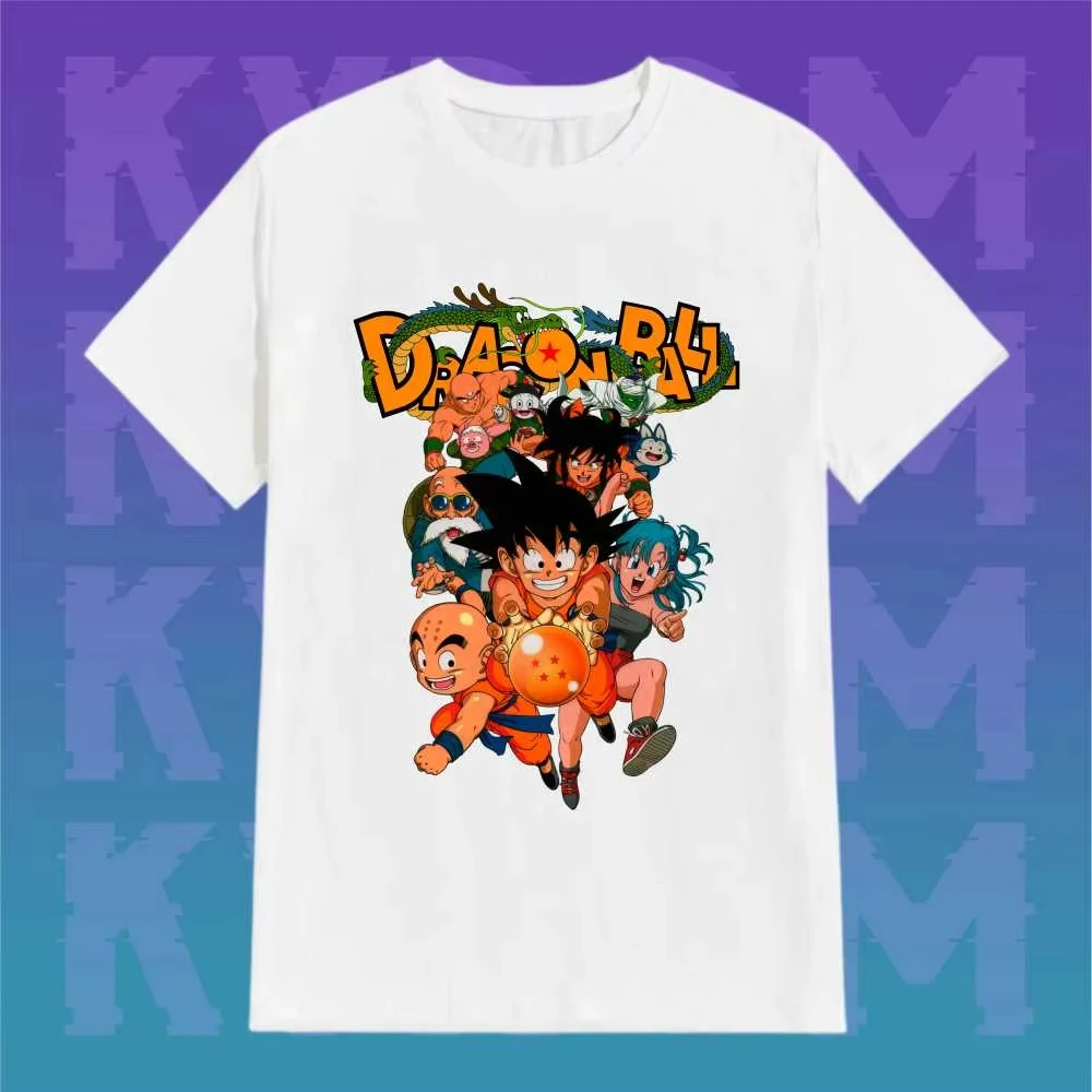 

Son Goku Dragon Ball Japanese Anime Summer T-shirt Harajuku Retro Short Sleeves Loose Oversized Casual Fitness Comfortable Y2k