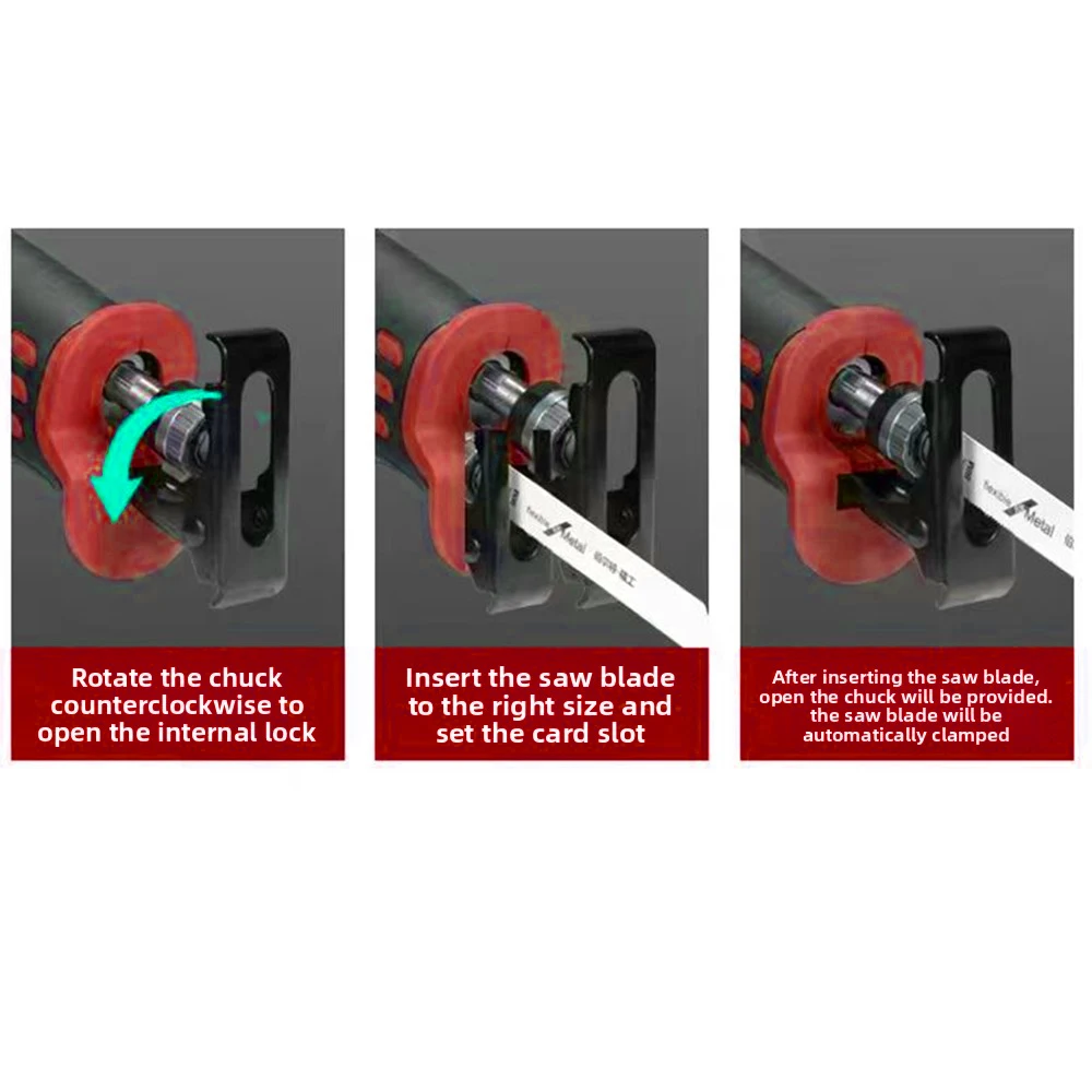 VILASTING-Sierra recíproca sin escobillas, sierra de corte eléctrica de alta potencia, multifuncional de mano para Milwaukee, Pin de batería de 18V