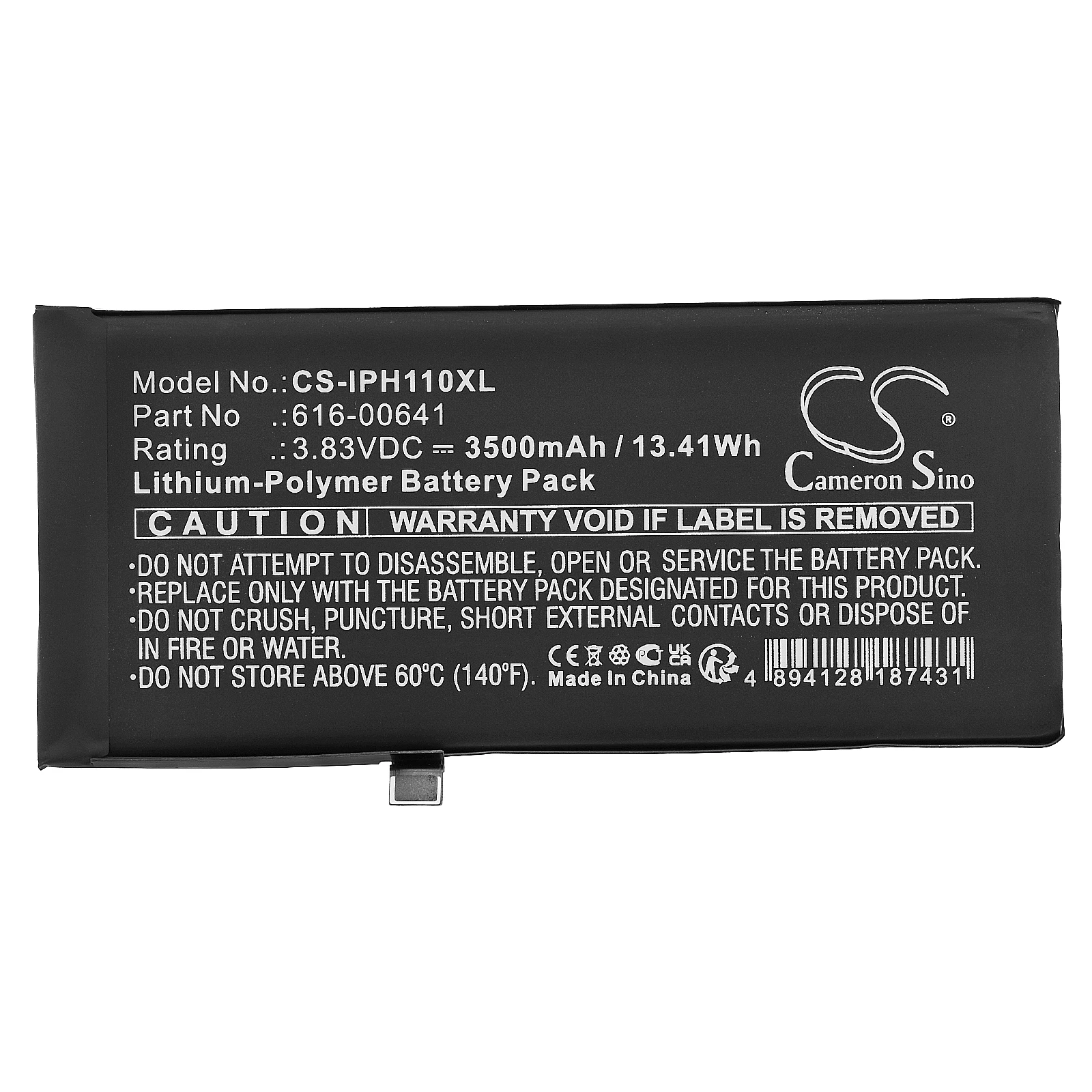 

Mobile phone battery for 3500mAh Li-Polymer 3.83V 13.41Wh for Apple iPhone 11 A2111 A2221 616-00641 Digital Battery