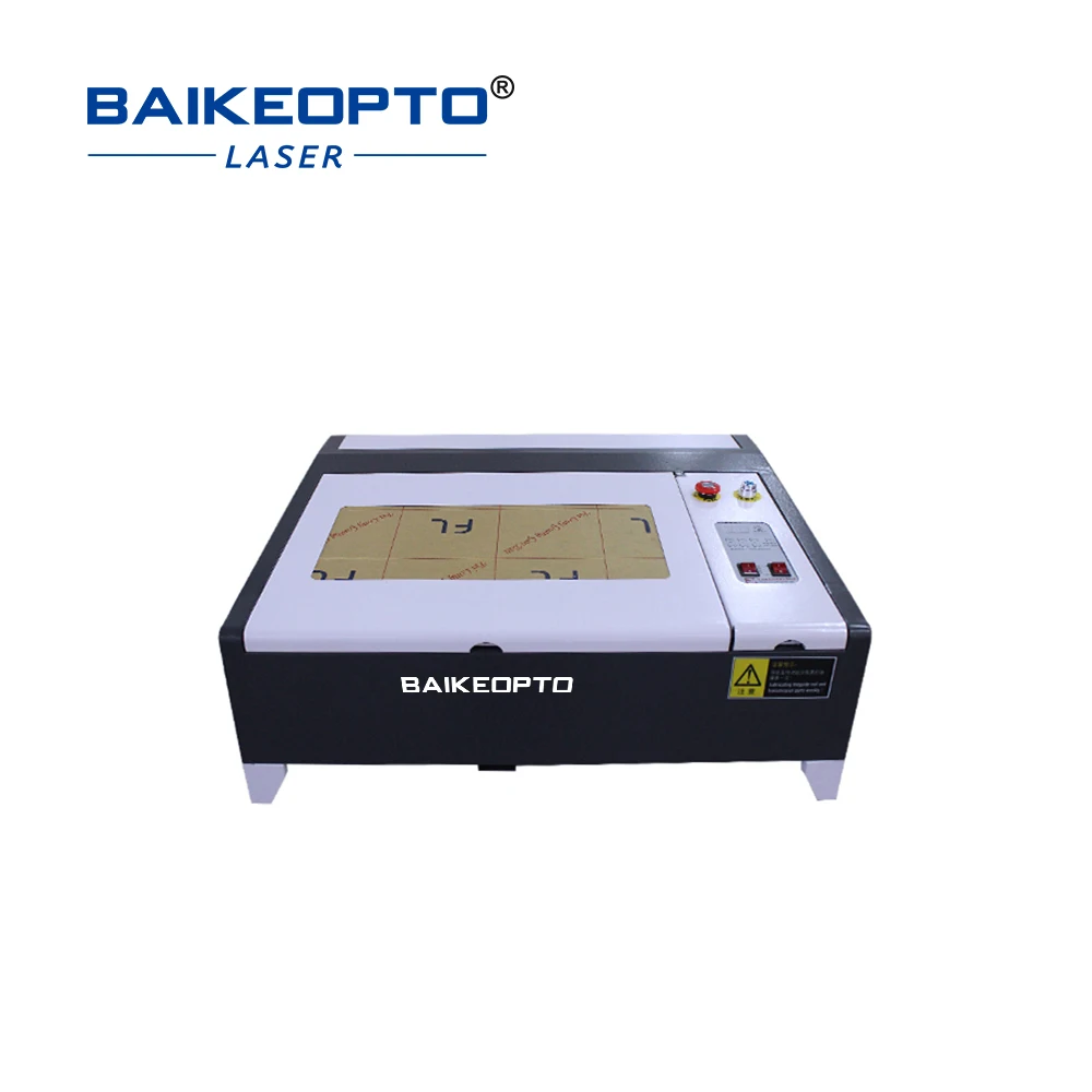 BK-K4040A  40w 50w CO₂ 400*400mm Desktop Co2 Laser Tube Engravers For Engraving Rubber