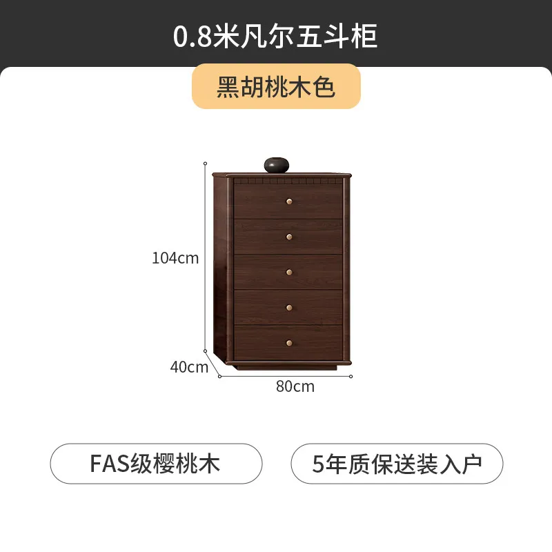 Pure solid wood French medieval log floor-to-ceiling TV cabinet coffee table storage simple living room retro high-end feeling