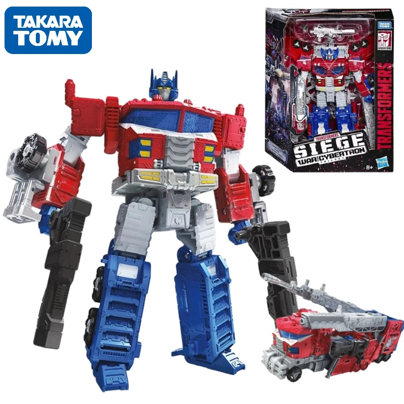 In Stock Takara Tomy Transformers War for Cybertron Series SIEGE WFC-S40 Leader Optimus Prime Action Figures Model Toy