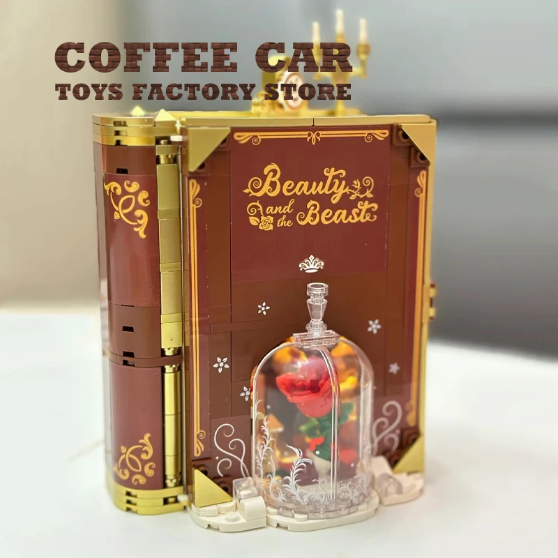 Cute Fairy Tales Building Blocks Books Anime Film MOC Bricks Toys Dream Princess 3D Storybook Model Children Girl Birthday Gifts