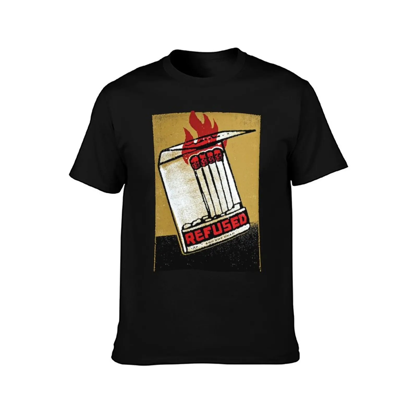 REFUSED BAND T-Shirt Casual All Match Tee Shirt for Men T-Shirt