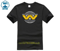 Weyland Yutini T Shirt 100% Cotton Alien Inspired Wey Yu Xenomorph Ripley Cheap Price 100 % Cotton T Shirts Top Tees