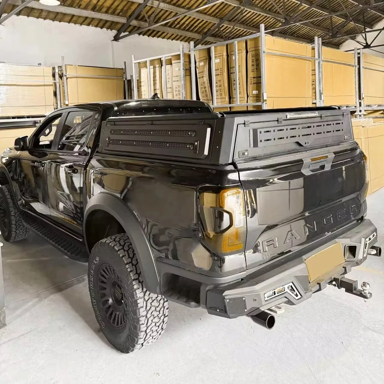 

Pickup Hardtop Canopy Topper Truck Bed Cover Waterproof Cap for Tundra Aluminum Topper with windows