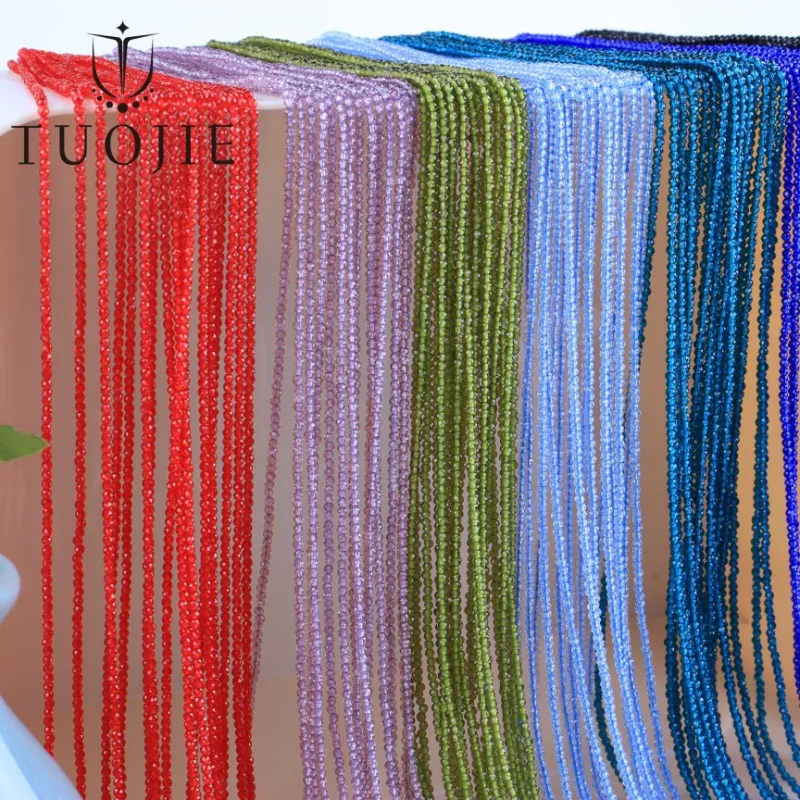 New Electroplated AB Crystal Beads 2mm Tiny Loose Faceted Glass Beads for Bracelet Necklace Making Jewelry Accessories