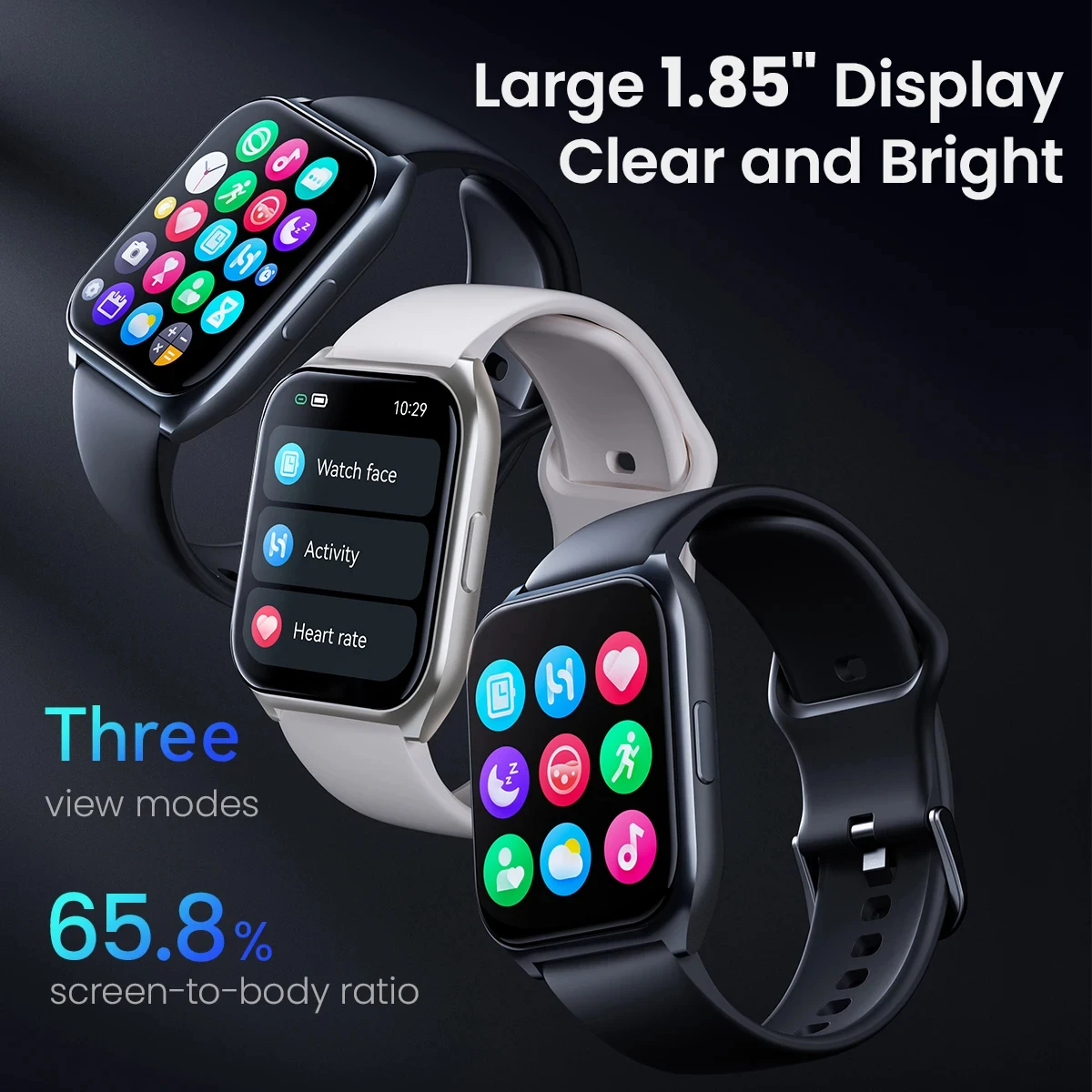 HAYLOU Watch 2 Pro (LS02 Pro) Smartwatch 1.85inch Large Display 100 Workout Modes Smart Watch for Men Heart Rate Monitoring