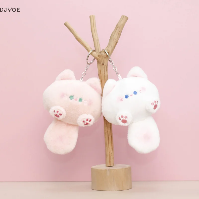 

Squeaky Cat Plush Toy Doll Squeak Keychain Fluffy Soft Stuffed Toy Backpack Bag Pendant Adorkable Gift For Kids Girlfriend