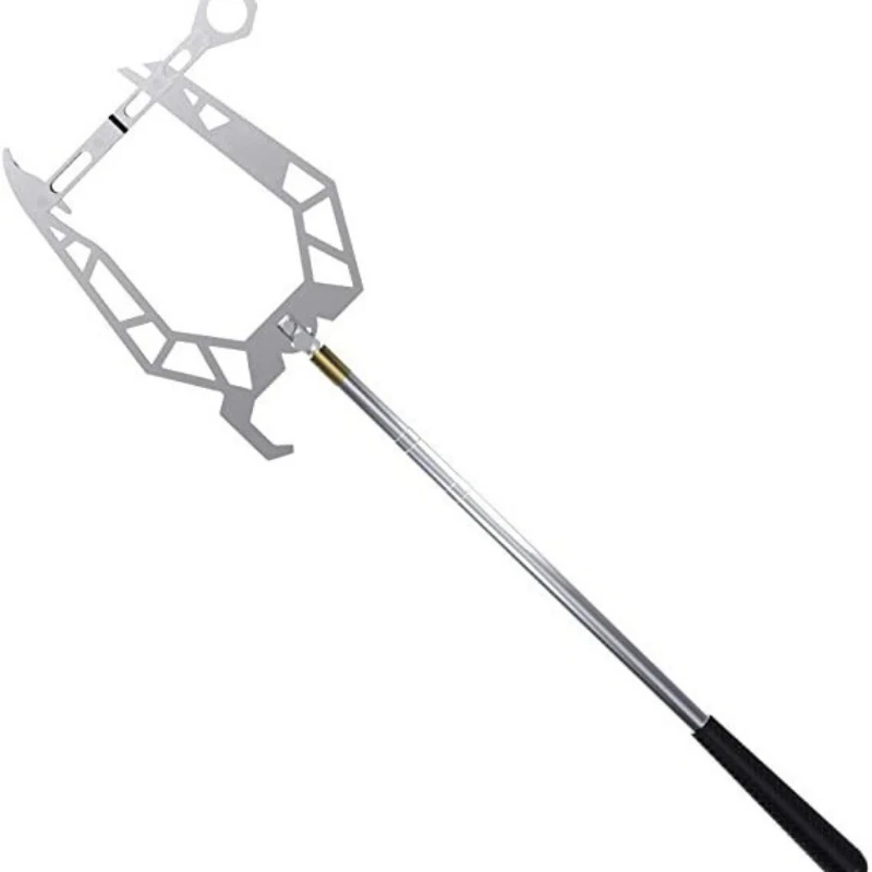 

Easy long distance threaded boat hook, dock hook telescopic threading device