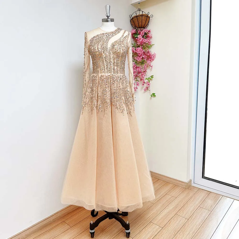 فستان سهرة أنيق من Eshault & Bridal للنساء (بدون إرجاع أو استبدال) #2