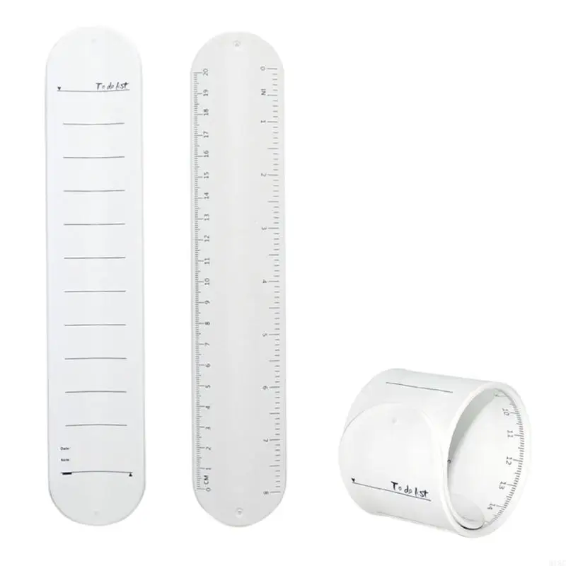 918C Memo-Armband, tragbares Notizblock-Armband für Krankenschwestern, Slap-Handgelenkband mit Lineal, Skala, Slap-Armband,