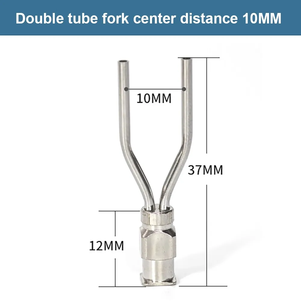 

6 шт. двусторонние дозирующие иглы с интервалом 10 мм, металлический шприц из нержавеющей стали, дозатор клея