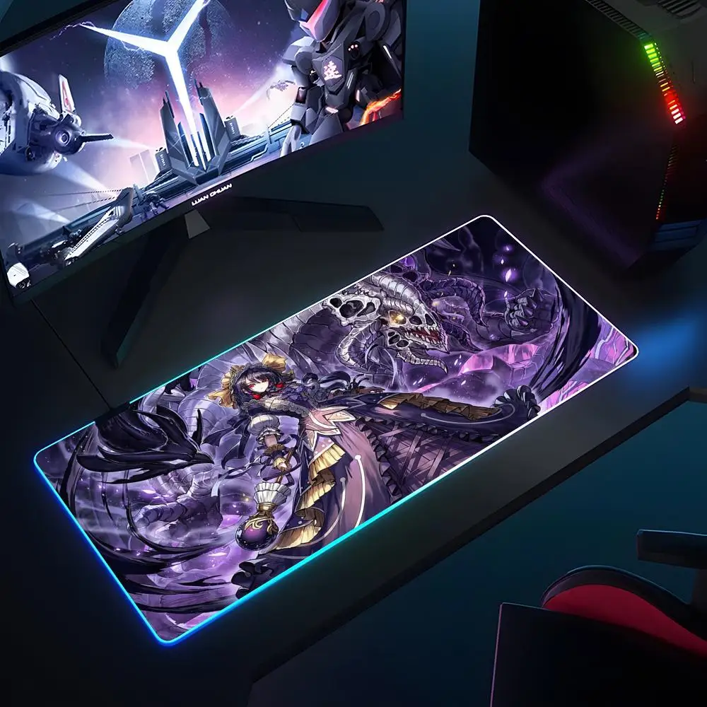 YuGiOh Duel Monsters Mouse Pad RGB Luminous 700X400mm Large Table Pad Encrypted Anti Skid Super Large Mouse Pad