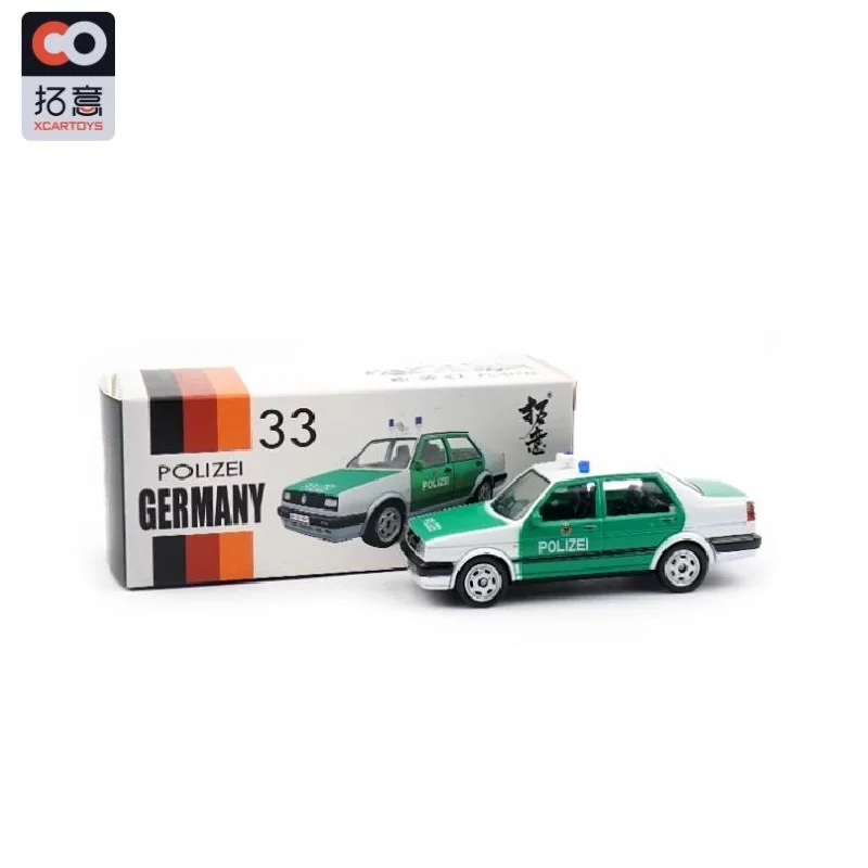 XCARTOYS 1:64 Je-tta Polizei Germany Diecast Simulation Model Cars Toys