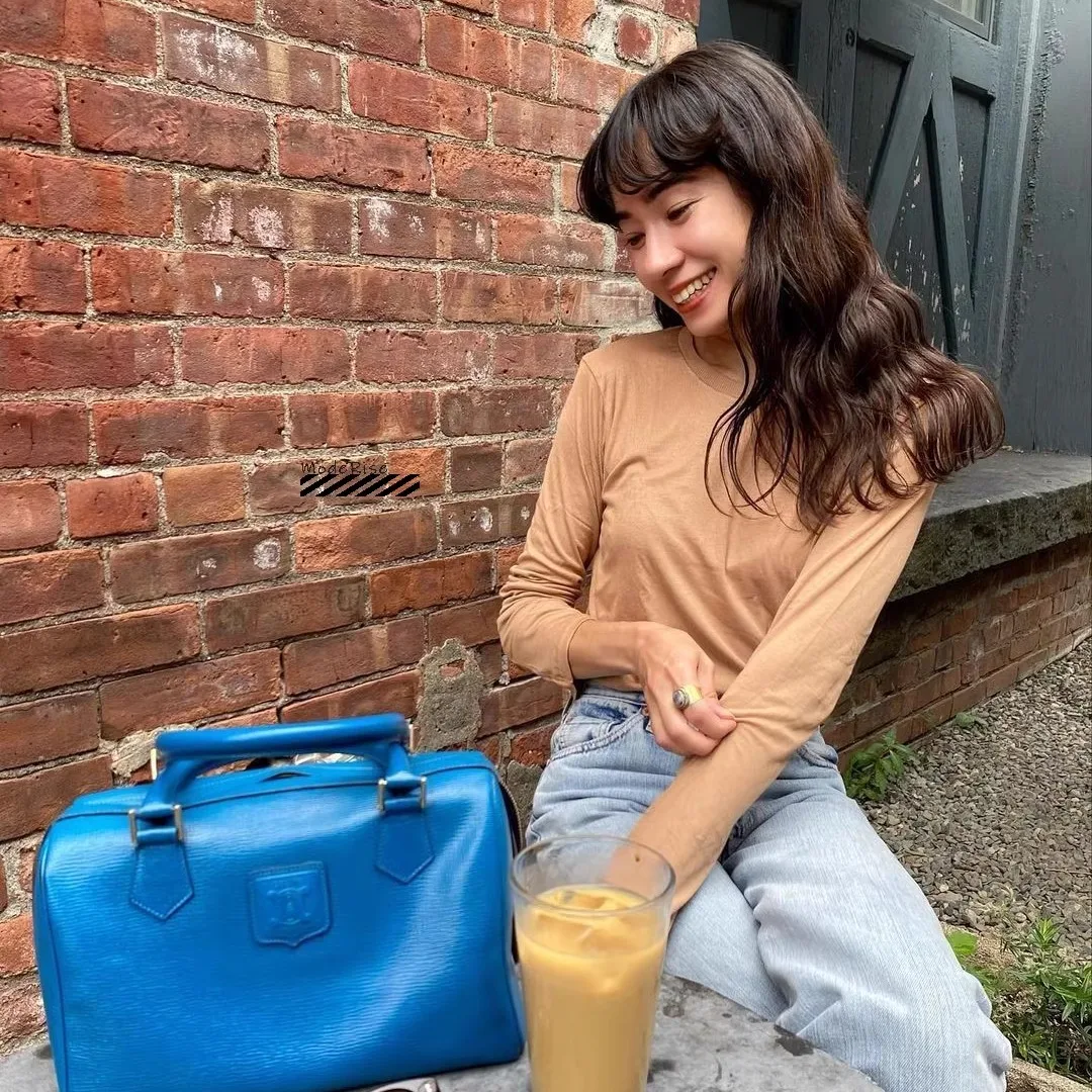 

BASERANGE: Тонкая футболка с длинным рукавом из бамбукового волокна, приятная к коже, универсальная базовая модель, однотонная, для повседневной носки, осень