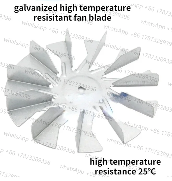 1PC High Temperature Resistance Motor Blade with Galvanized Sheet for Air Fryer Convection Oven Fan Motor Accessories