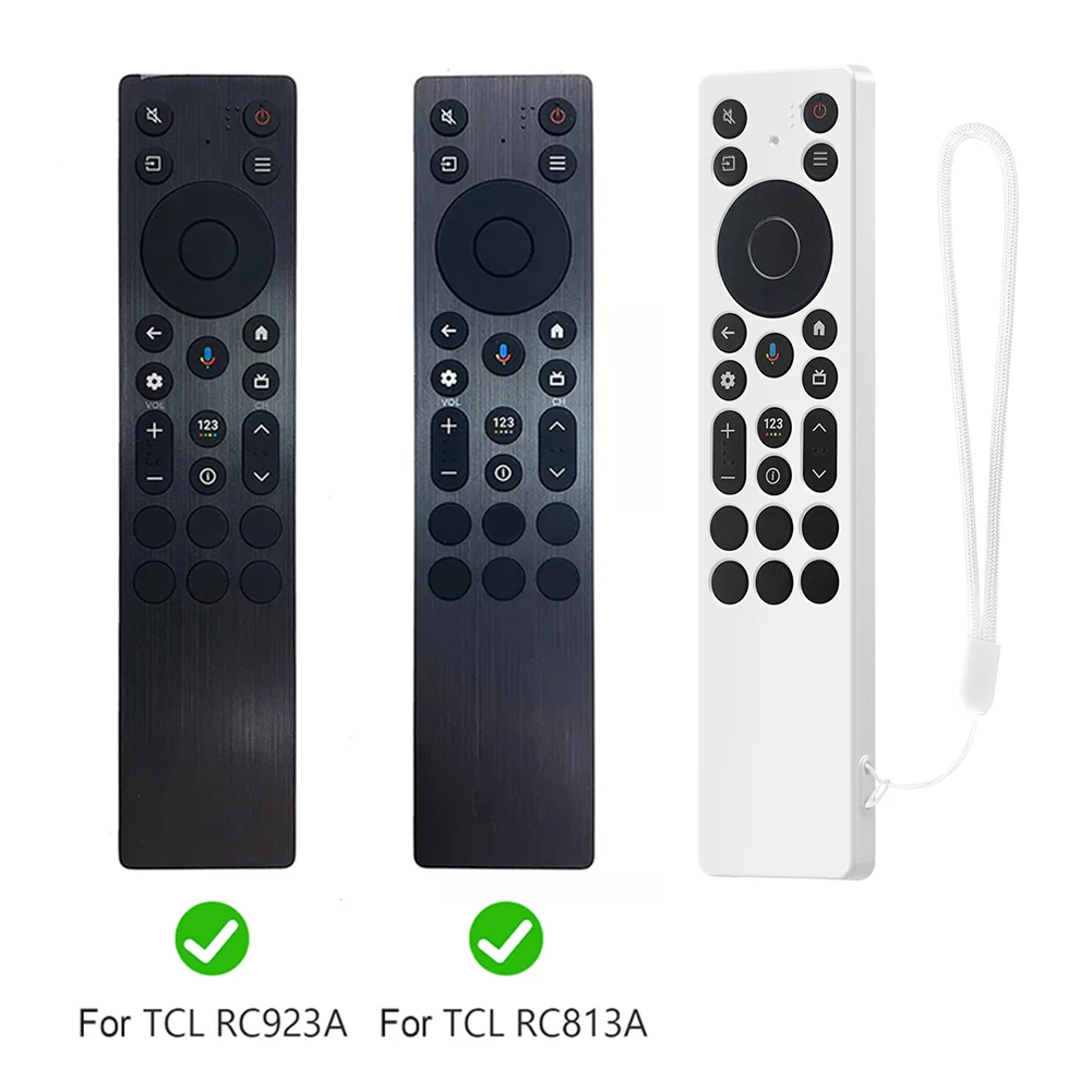 حافظة من السيليكون للتحكم عن بعد لـ TCL RC923A/RC813A غطاء حماية لجهاز التحكم عن بعد مقاوم للصدمات والغبار من السيليكون