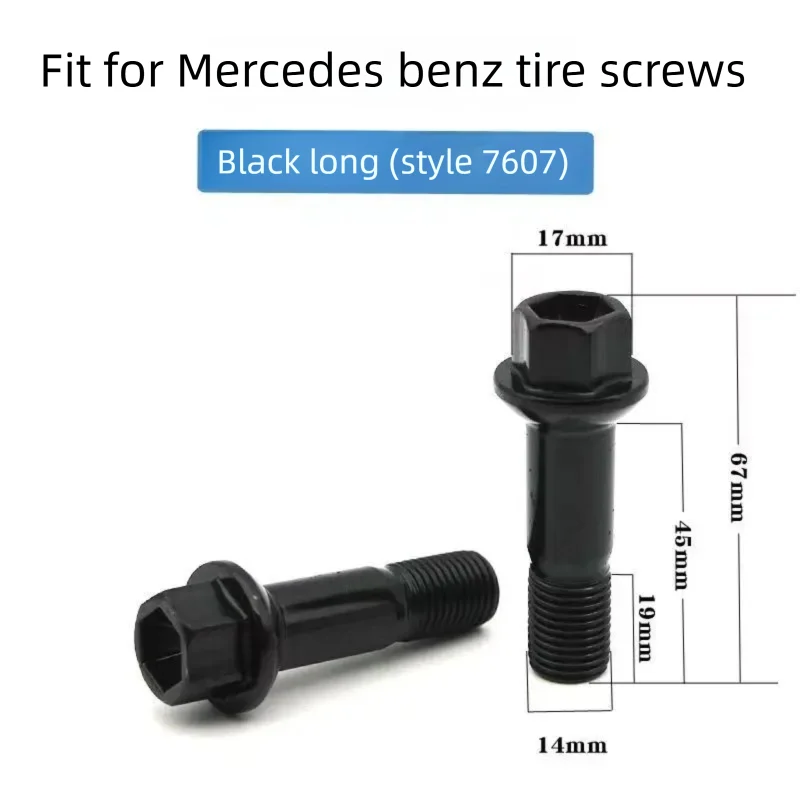 Accesorios de coche perno de rueda para Mercedes Benz W213 W205 W166 X166 W251 X204 4-MATIC A B C G M R GLK S clase tornillos de neumáticos