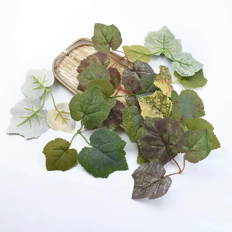 100 Stück künstliche Blätter, Simulation grüne Pflanzendekoration, DIY, Zuhause, Hochzeit, Garten, Zimmer, Hofdekoration, gefälschte Blätter, Geschenkbox