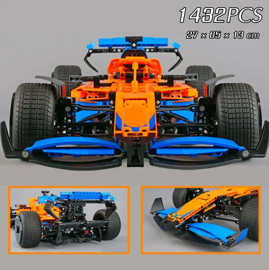 Technische Mclarens F1 Formule 1 Supercar Race Auto Model Buiding Kit Blok Stenen Speelgoed Voor Kinderen Verjaardagscadeau Jongens Set