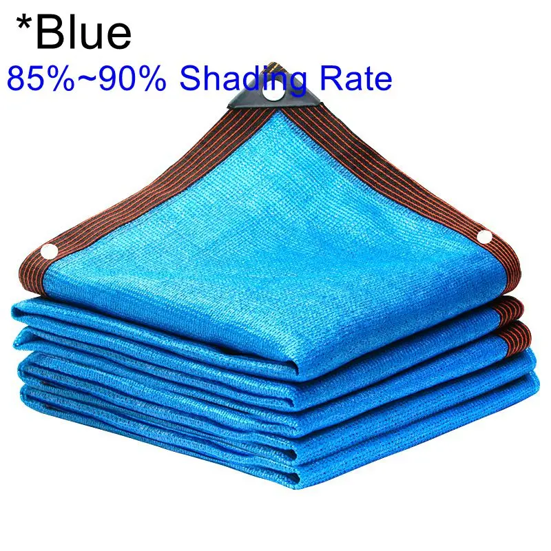 

85%~90% Shading Rate Blue Sun Shade Net Swimming Pool Garden Plant Agricultural Balcony Cars Prevent Dust