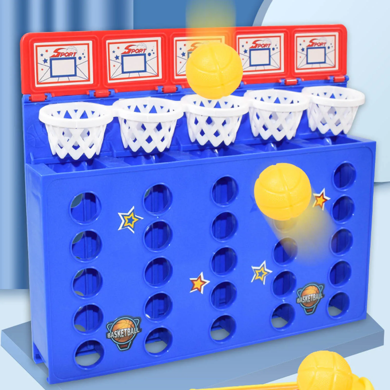 Juego de Connect-4 Shots, juegos de mesa clásicos, divertidos juguetes educativos interactivos para padres e hijos, mesa multijugador que rebota