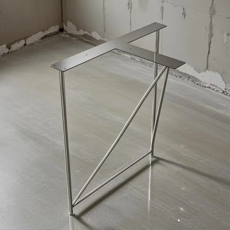 Solid Stainless Steel Table Leg Universal Heavy Duty Kitchen Island Support Industrial Bar Dining Feet Nordic Furniture Brackets