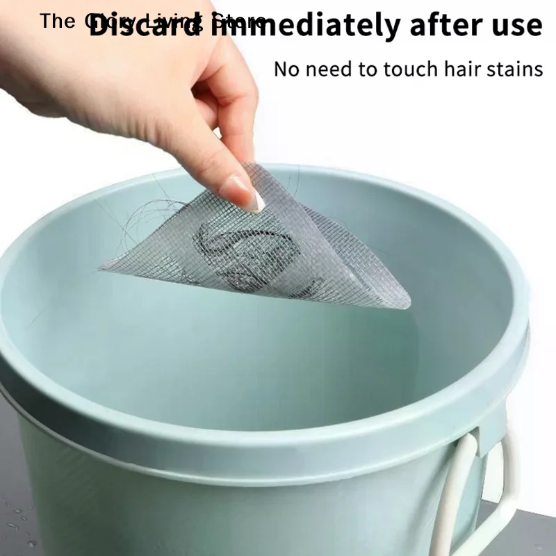 10/30/50PCS Disposable Floor Drain Sticker Sink Drain Hair Filter Blocker Shower Drain Hair Catcher Cover Bathtub Mesh Filter