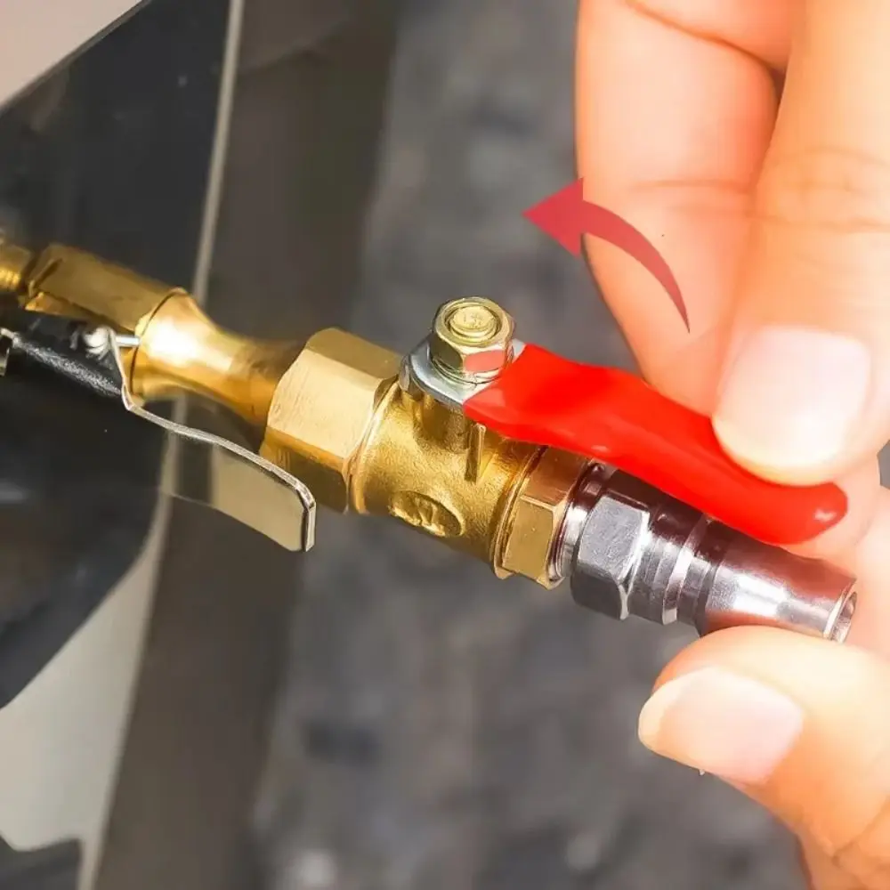 Quick Release Tire Inflator Chuck With Clip Quick Inflation Quick Release Valve Quick Connector Lock On Design Quick Air Chuck