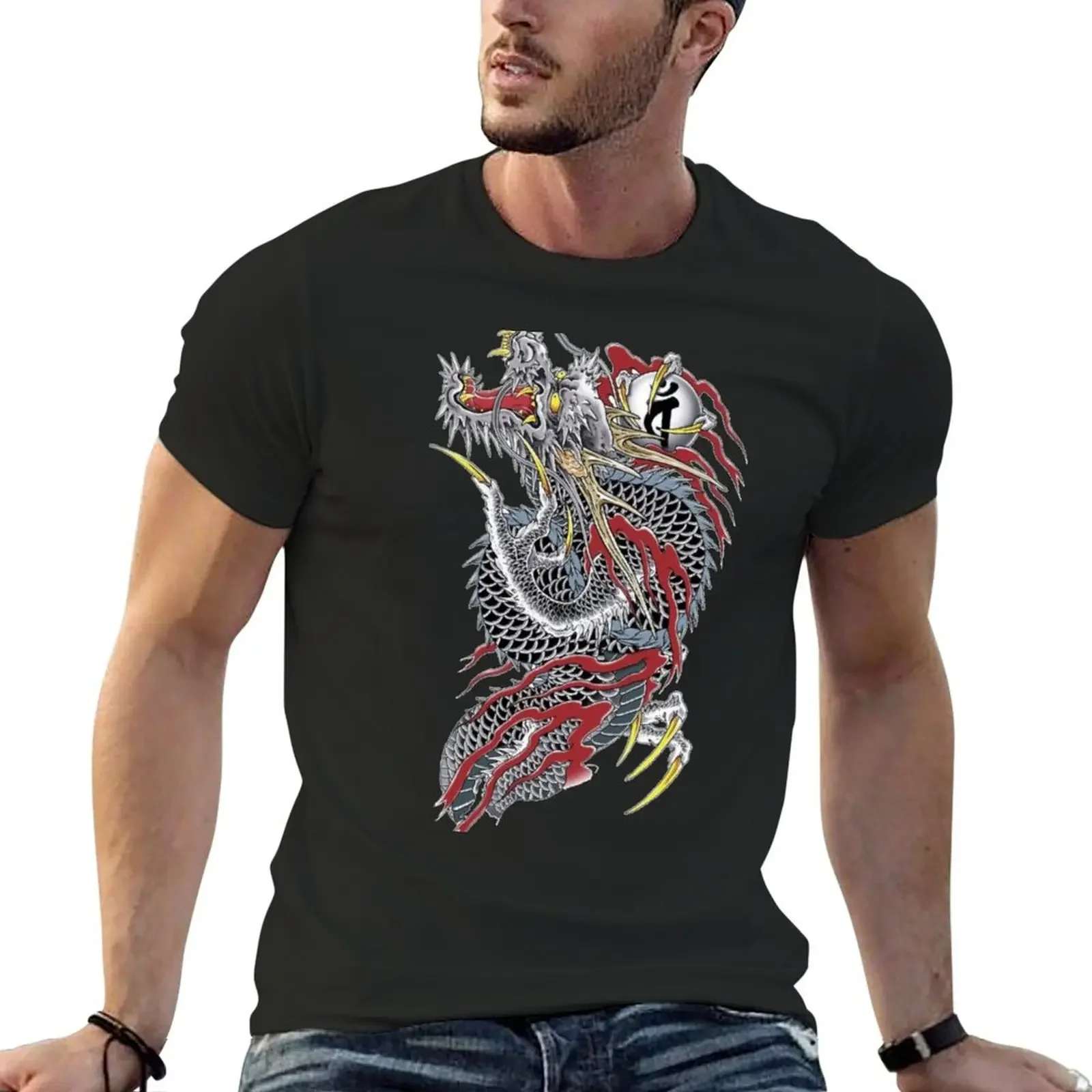 Yakuza Ryu Ga Gotoku Kazuma Dragon Tattoo T-Shirt customs graphic t shirt vintage mens tall t shirts