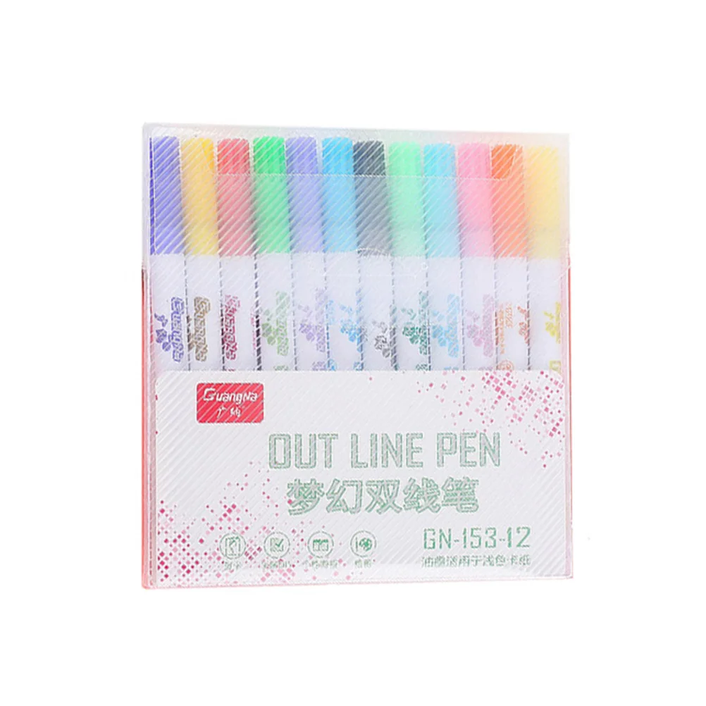 

Colorful Drawing Color Marker Set Water-based Markers Durable Plastic Lightweight Portable DIY Art Supplies Kids Gift