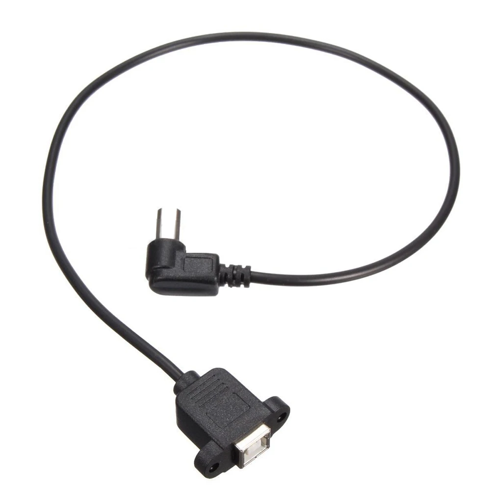 Superior-2X USB 2.0 B Male To USB B Female Socket Printer Panel Mount Extension Cable 50Cm