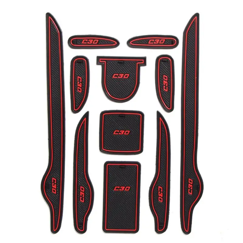 

Car Gate Slot Pad Door Groove Mat Cup Armrest Storage Anti-Slip Mat For Great Wall Voleex C30 2010 2011 2012 2013 2014