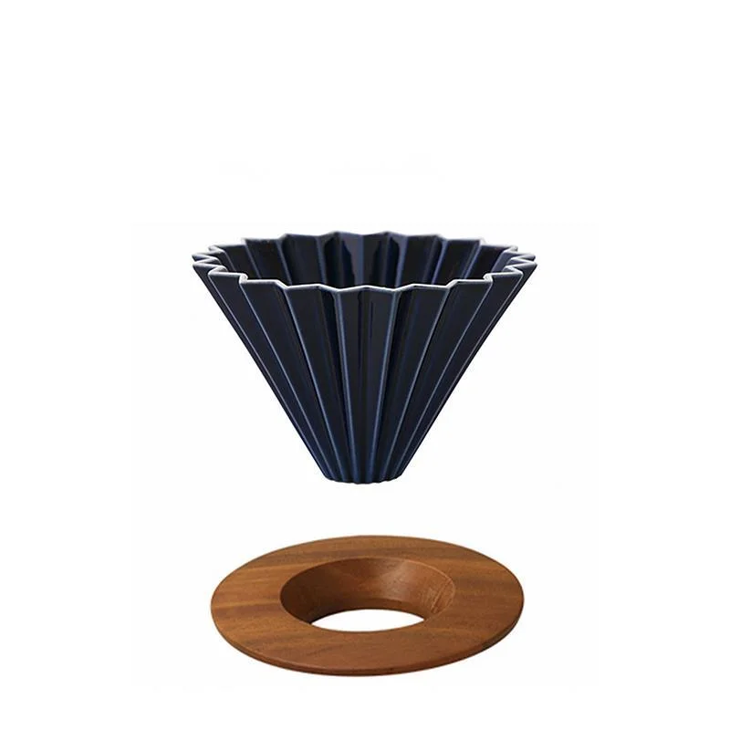 Origami Ceramic Coffee Dripper Hand Filter Cup Coffee Ceramic Cup Made in Japan Elegant & Modern Pour Over for 1-2/2-4 Cups