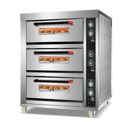

XL хлебопекарное оборудование Коммерческая духовка Большая емкость Однослойная двухпластинчатая электрическая духовка