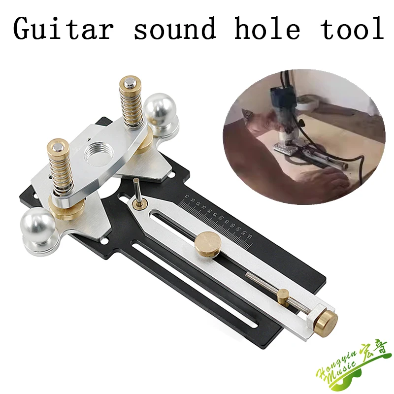 Guitar Sound Hole Tool Milling round holes circular hole Tool Aluminum DIY Guitar Making Special Tools
