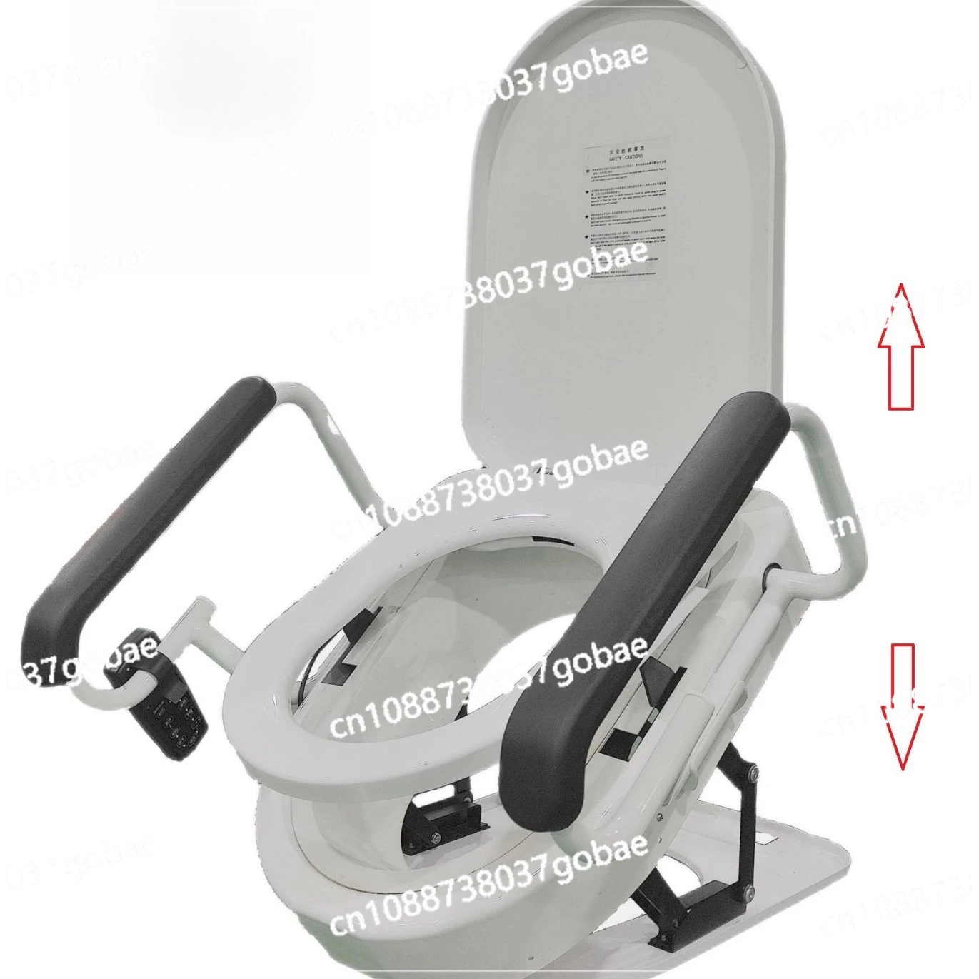 Thickened Toilet Riser with Handrails Universal Elderly Care Rehabilitation Care Pregnant Women Take Care of Their Own
