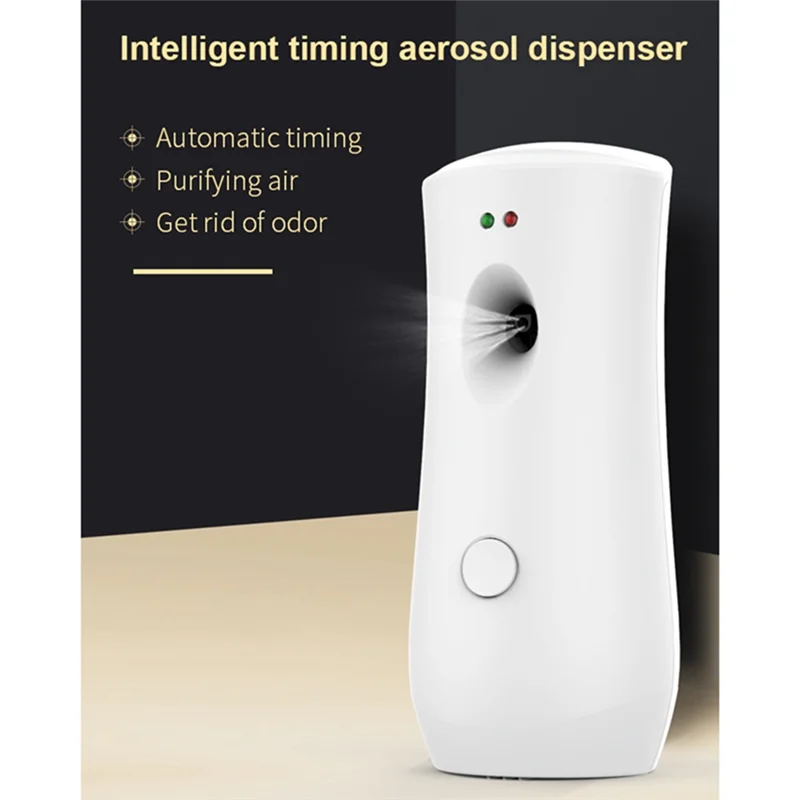 Máquina automática de pulverización de aroma, pulverizador de aroma temporizado, pulverización de aroma inteligente, limpieza de olores temporizada para baño de hotel, negro