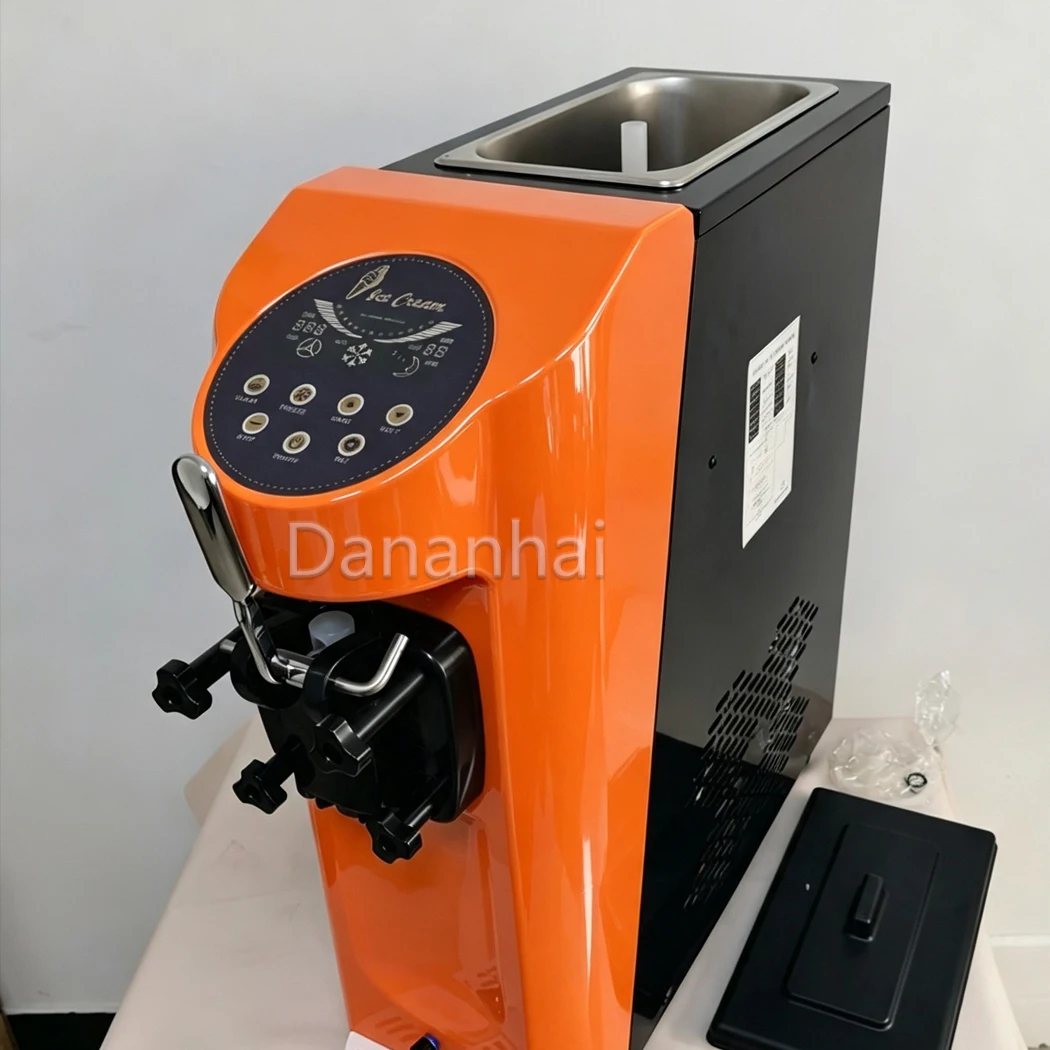 1000W Powerful Soft Ice Cream Machine Countertop Single Flavor Ice Cream Maker Equipment For Commercial Catering Shop