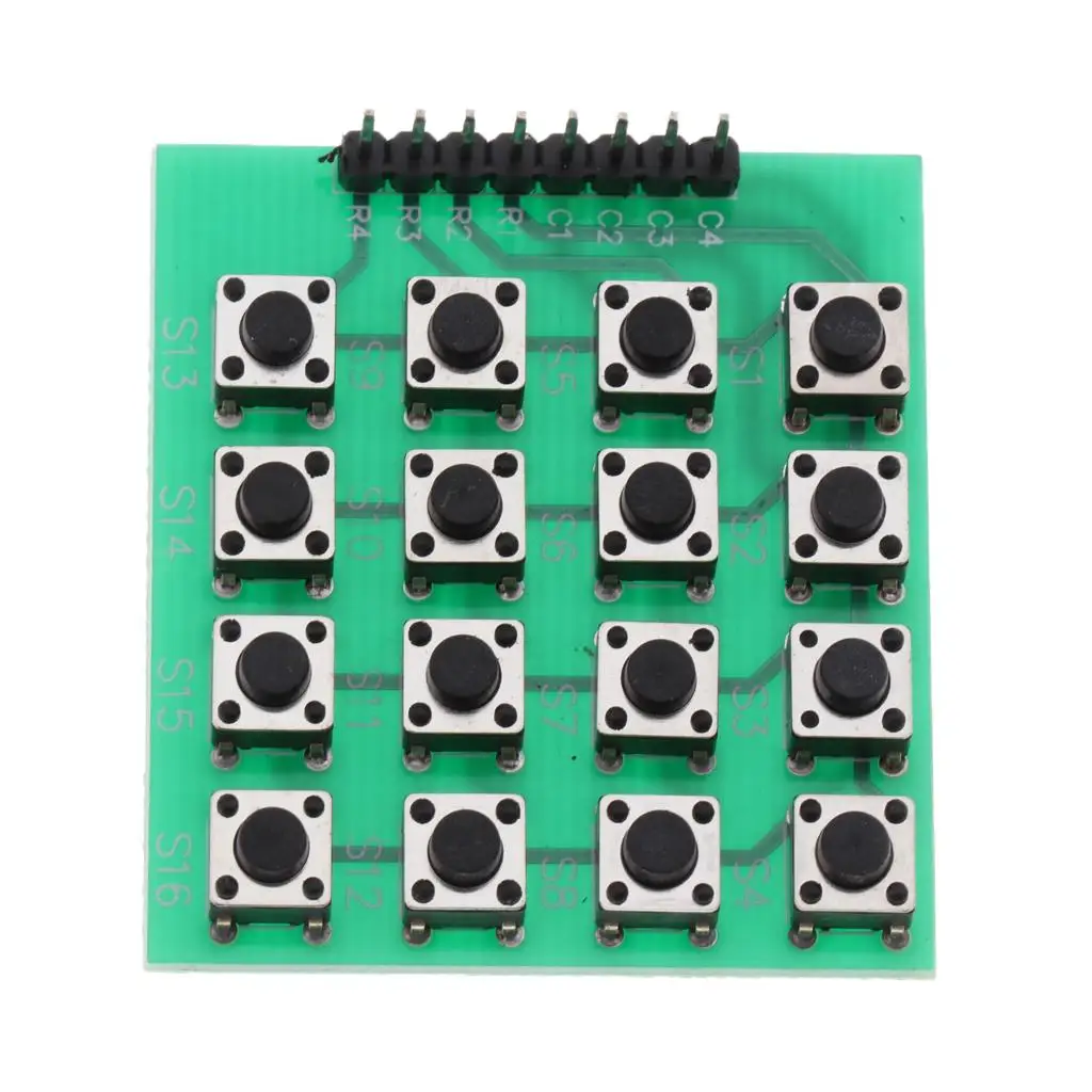 4x4 Keypad 6 Keypad Key Button Module MCU Accessory Board Matrix Keyboard Buttons