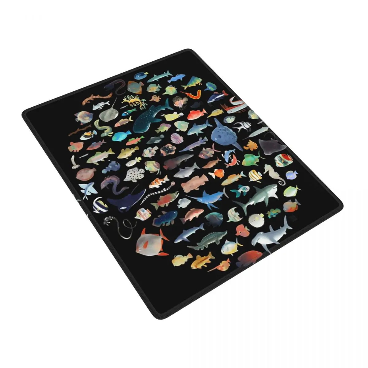 One Hundred Fish Ocean Life Scuba Diving Mouse Pad Gamer PC Laptop Mats Keyboard Computer Gaming Office Accessories Desk Mat