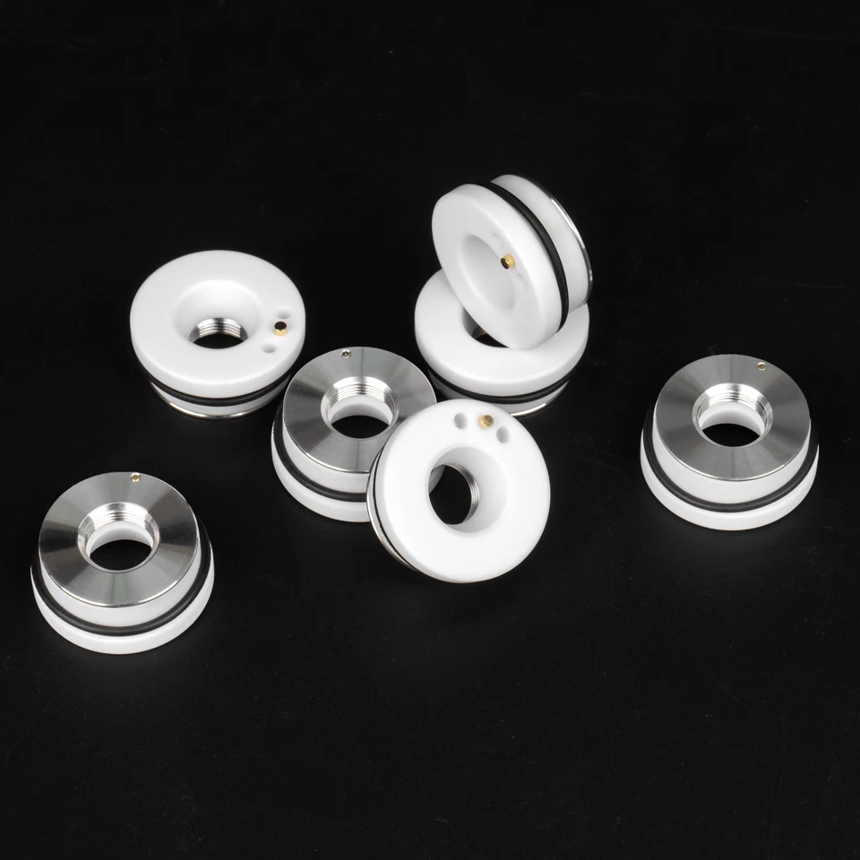 5 قطعة حامل السيراميك بالليزر حلقة D28 D41 D32mm Precitec Raytools الألياف رئيس أجزاء قاطع الضوء BT230 240 BM110 BM114