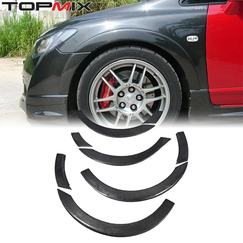 

2007-2011 for Honda for Civic Type-R FD2 RR-Style Carbon Fiber Front Rear Wheel Trim/Wheel Guard Stylish Wheel Arches